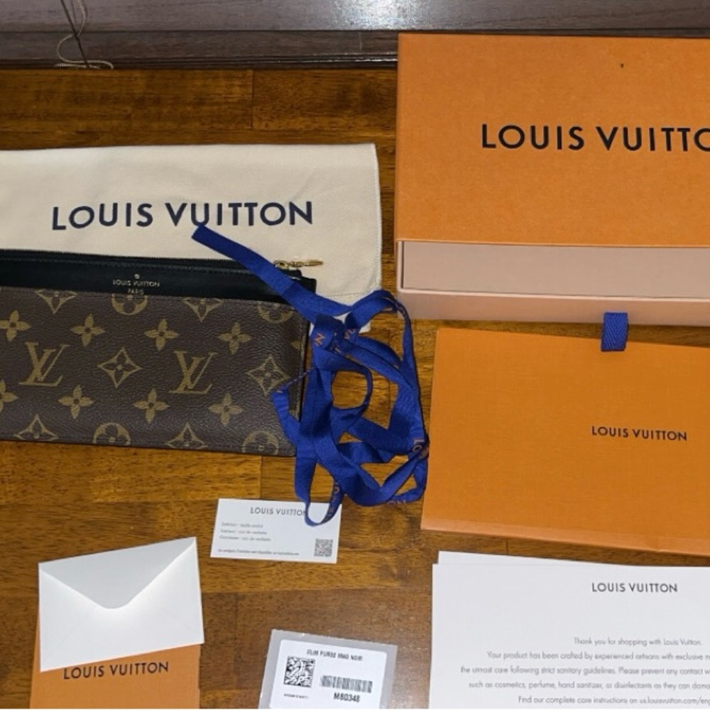 Brown LV Slim Purse